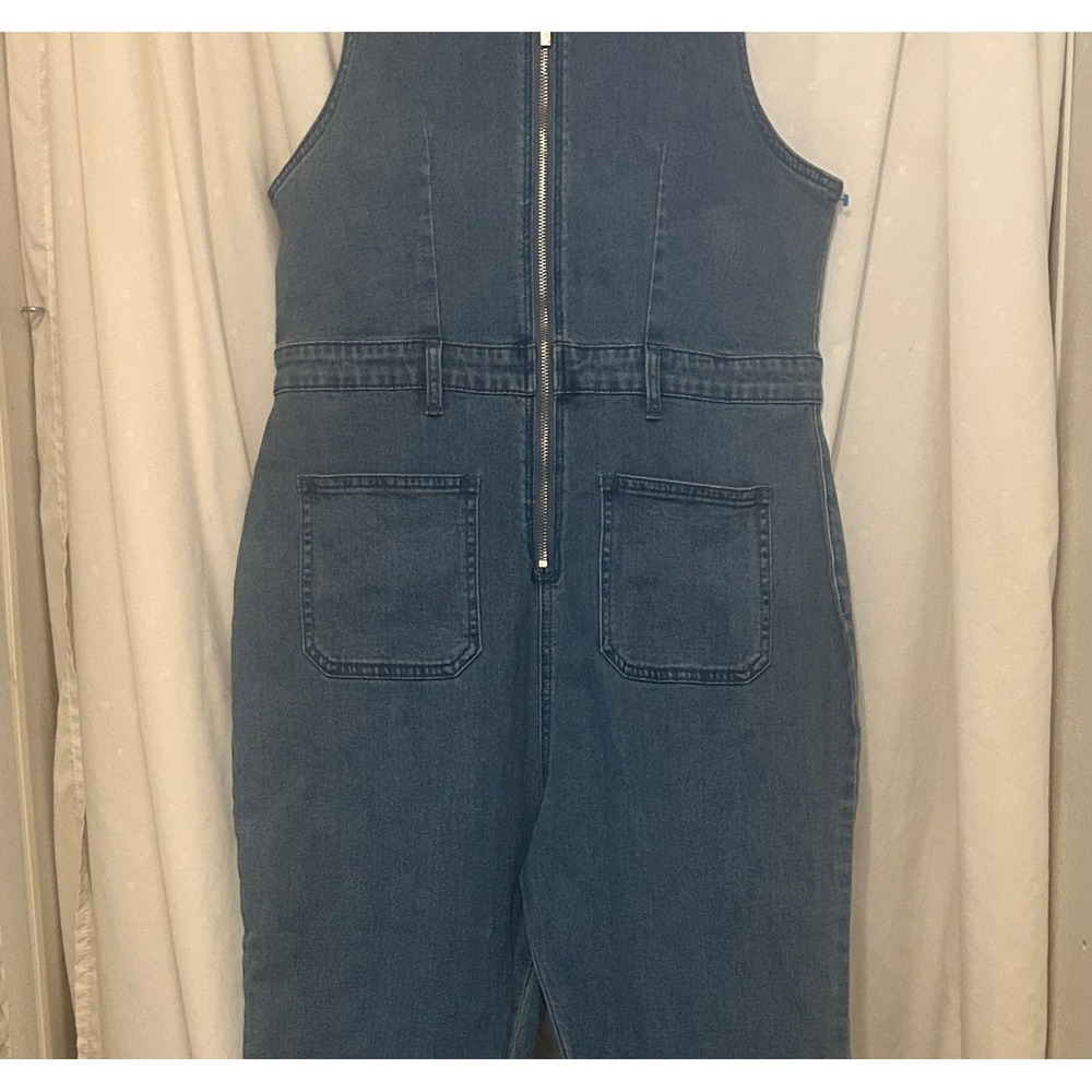 Cider Denim Zip-Front Jumpsuit - Picture 1 of 6
